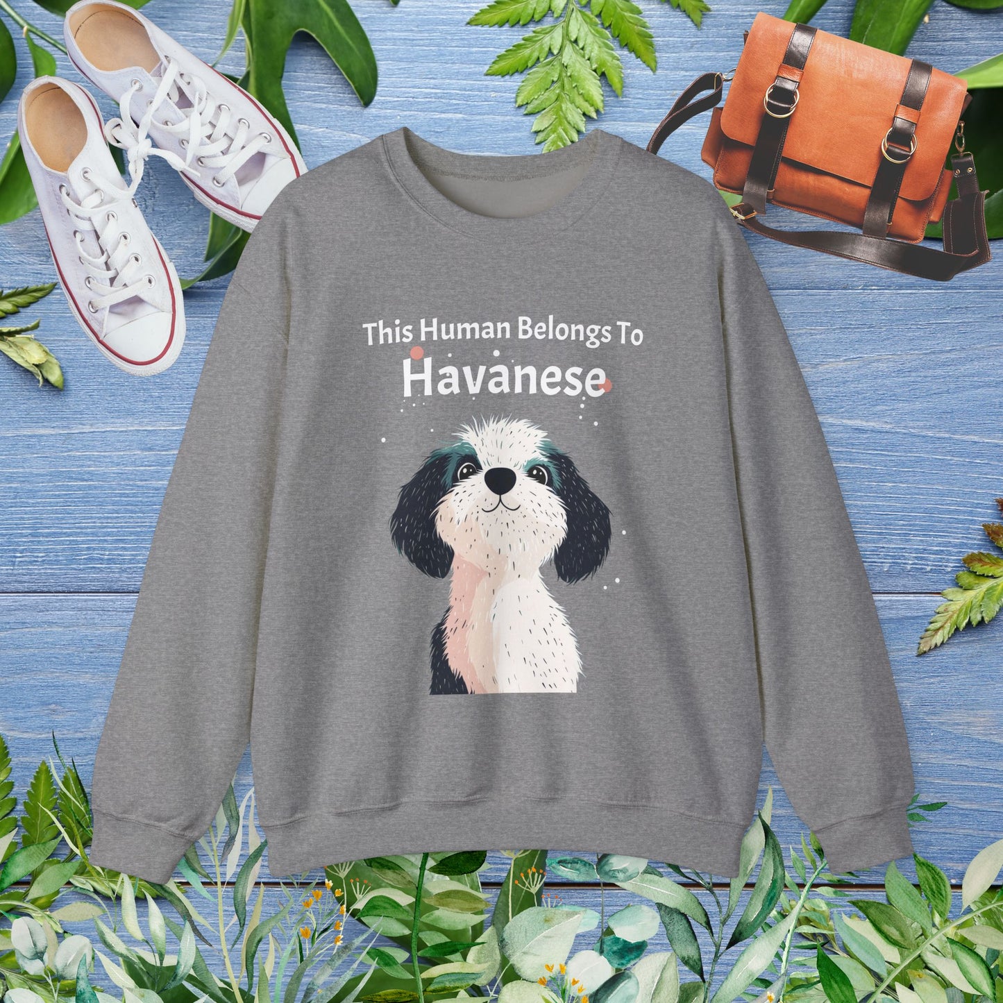 This Human Belongs To Havanese Unisex Sweatshirt - furevermama