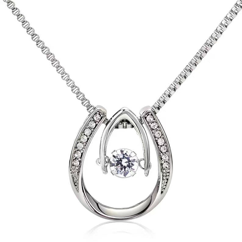 Horseshoe Necklace with Gift Box - To Step Mother - furevermama