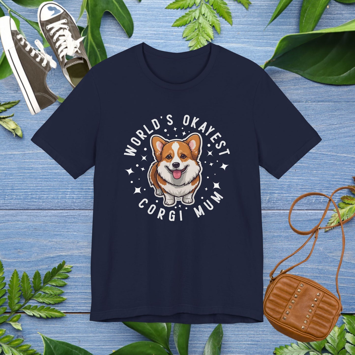 World's Okayest Corgi Mum Unisex T-Shirt - furevermama