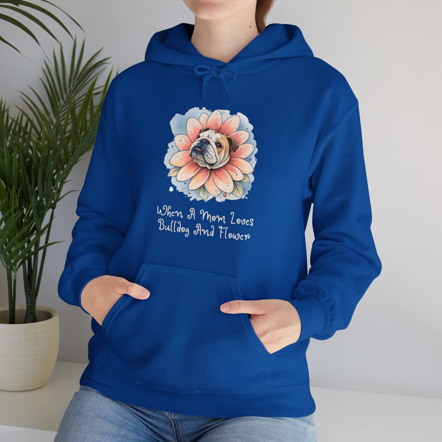 Bulldog Flower Hoodie - furevermama