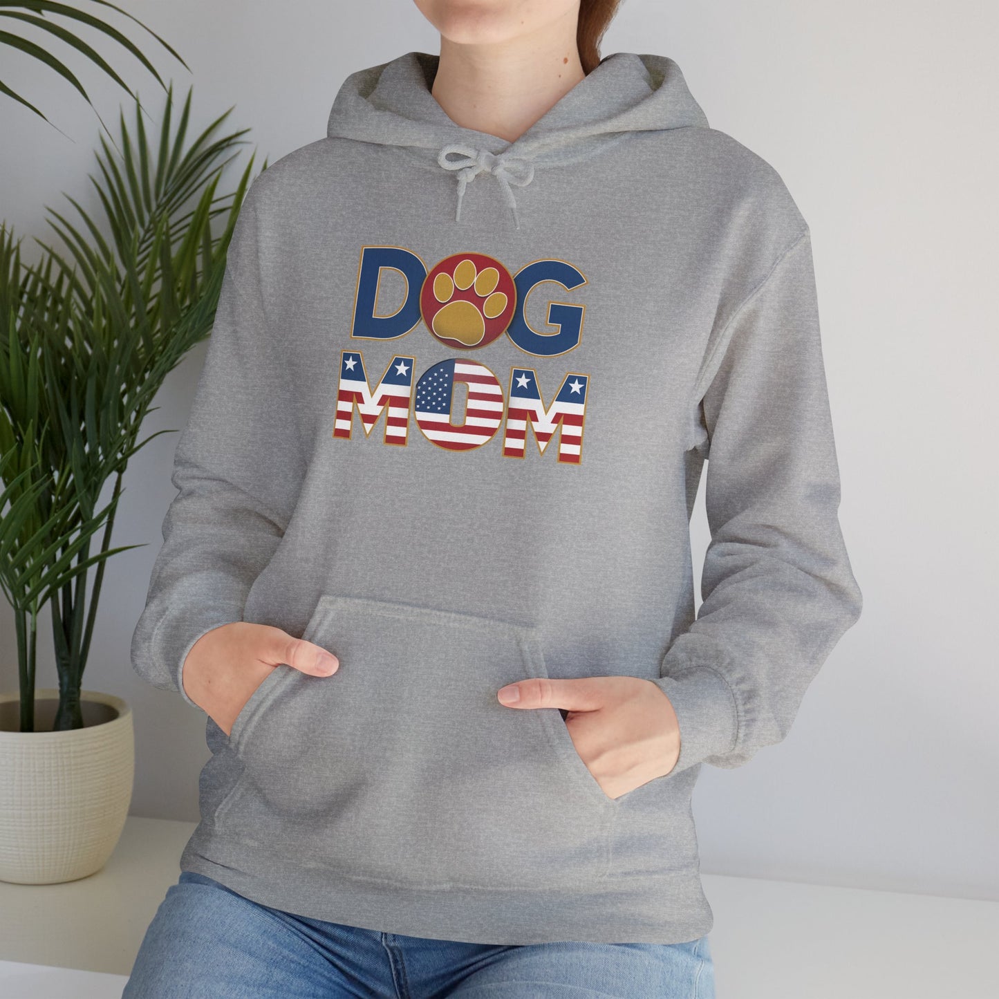USA Patriotic Dog Mom Hoodie - furevermama