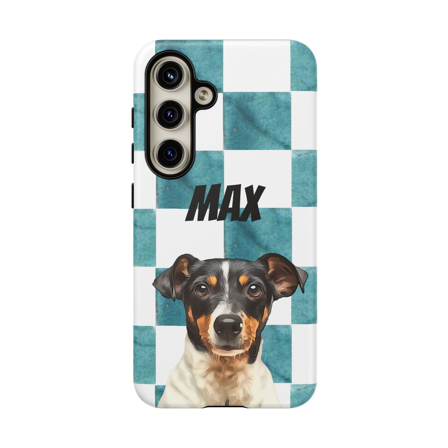 Custom Pet Portrait Phone Case, Checker Edition - furevermama