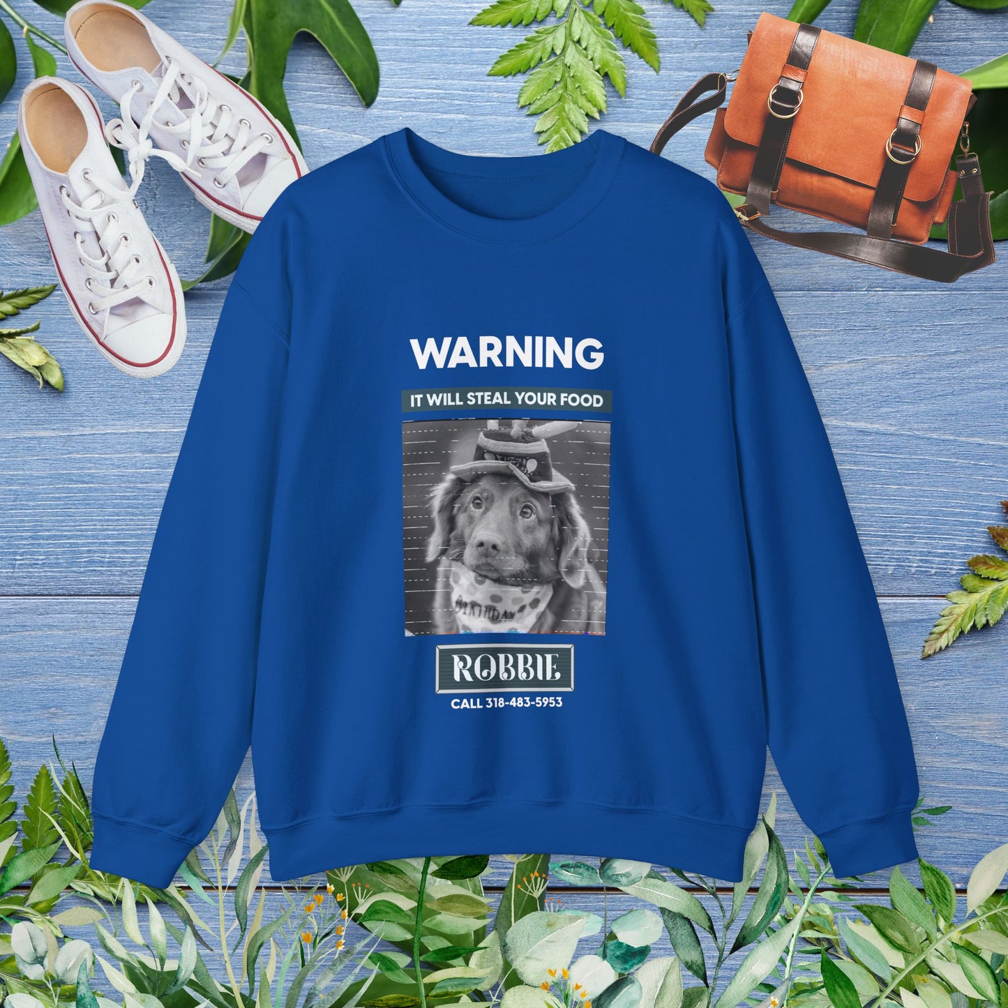 Food Stealer Warning Crewneck Sweatshirt - furevermama