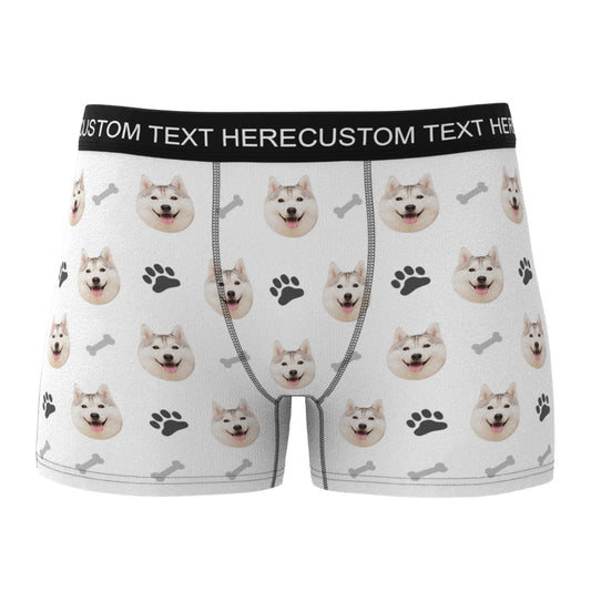 Custom Dog Face Boxers Personalized Men's Underwear - furevermama