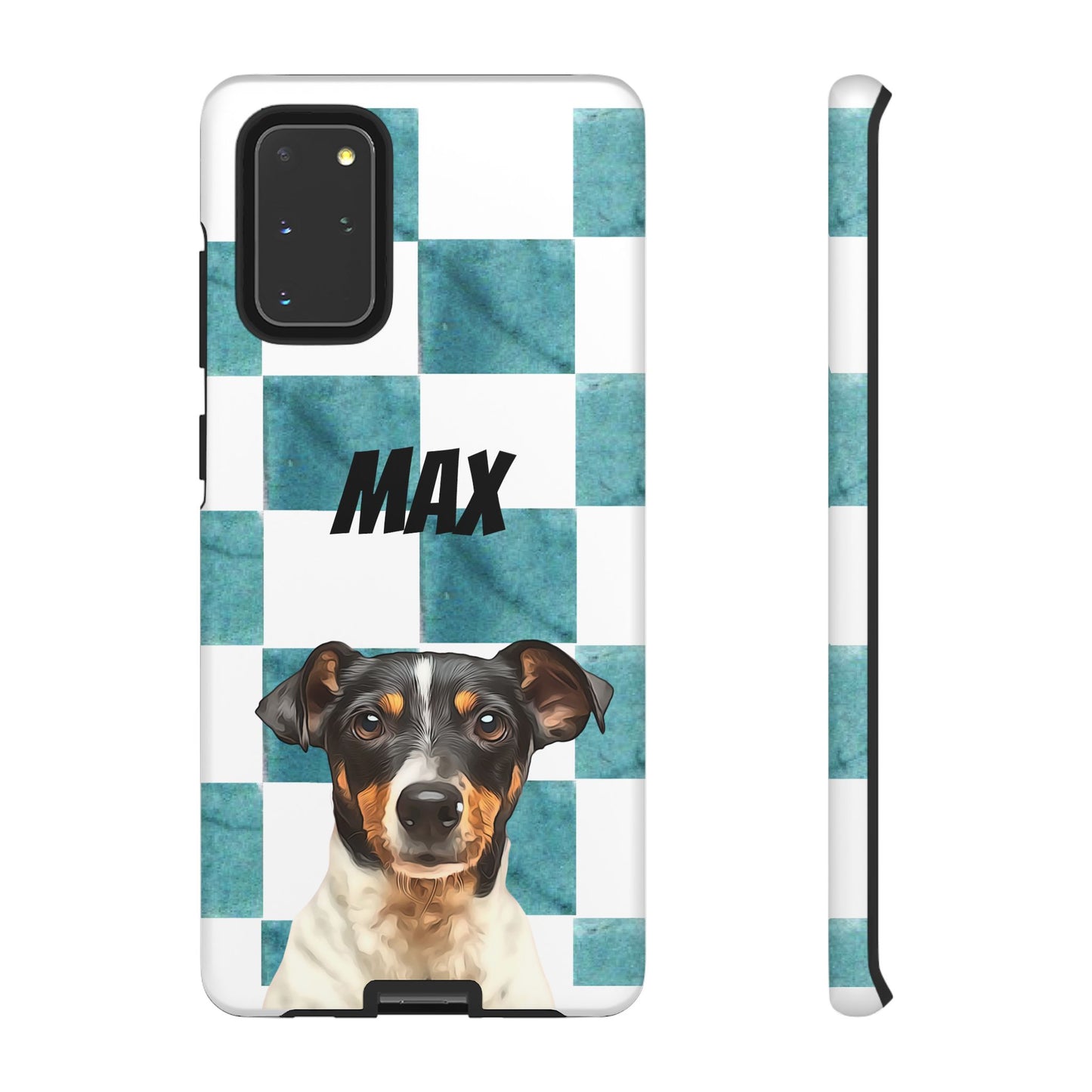 Custom Pet Portrait Phone Case, Checker Edition - furevermama