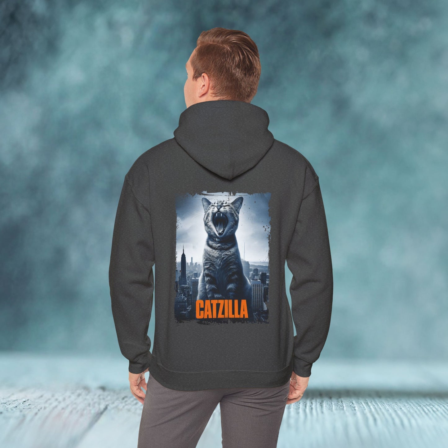 Catzilla Unisex Hoodie (Back Print) - furevermama