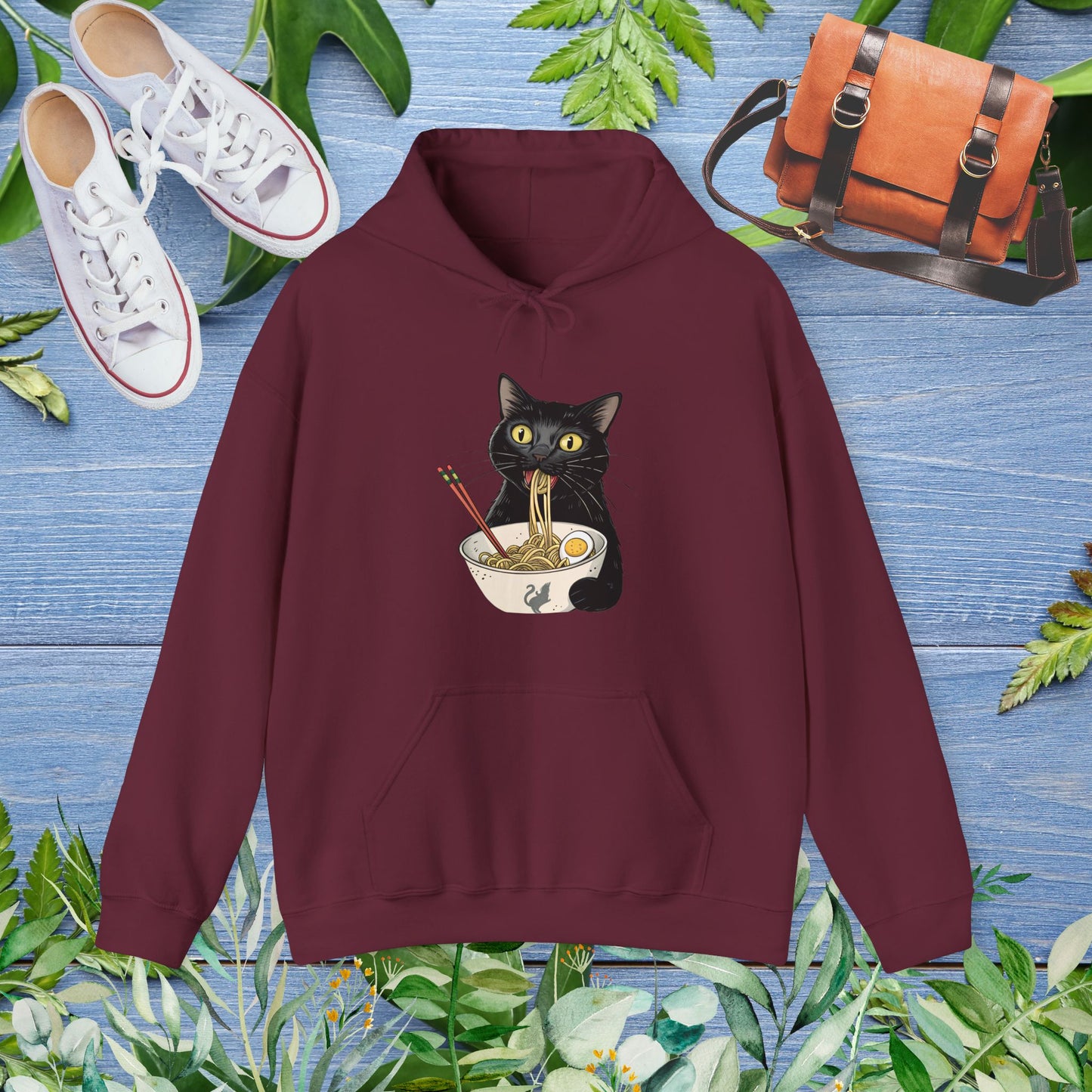 Cat Eating My Ramen Unisex Hoodie - furevermama
