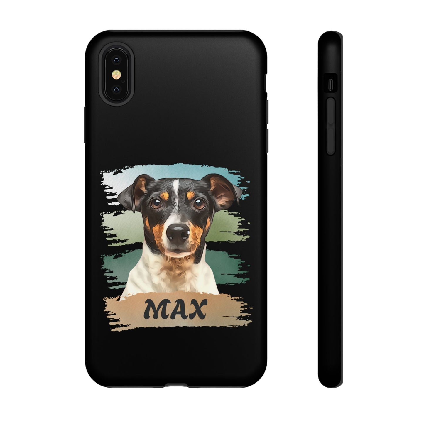 Custom Pet Portrait Phone Case, Green Brush Edition - furevermama