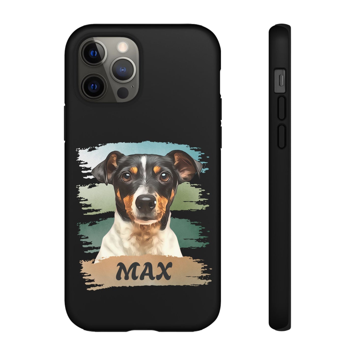Custom Pet Portrait Phone Case, Green Brush Edition - furevermama