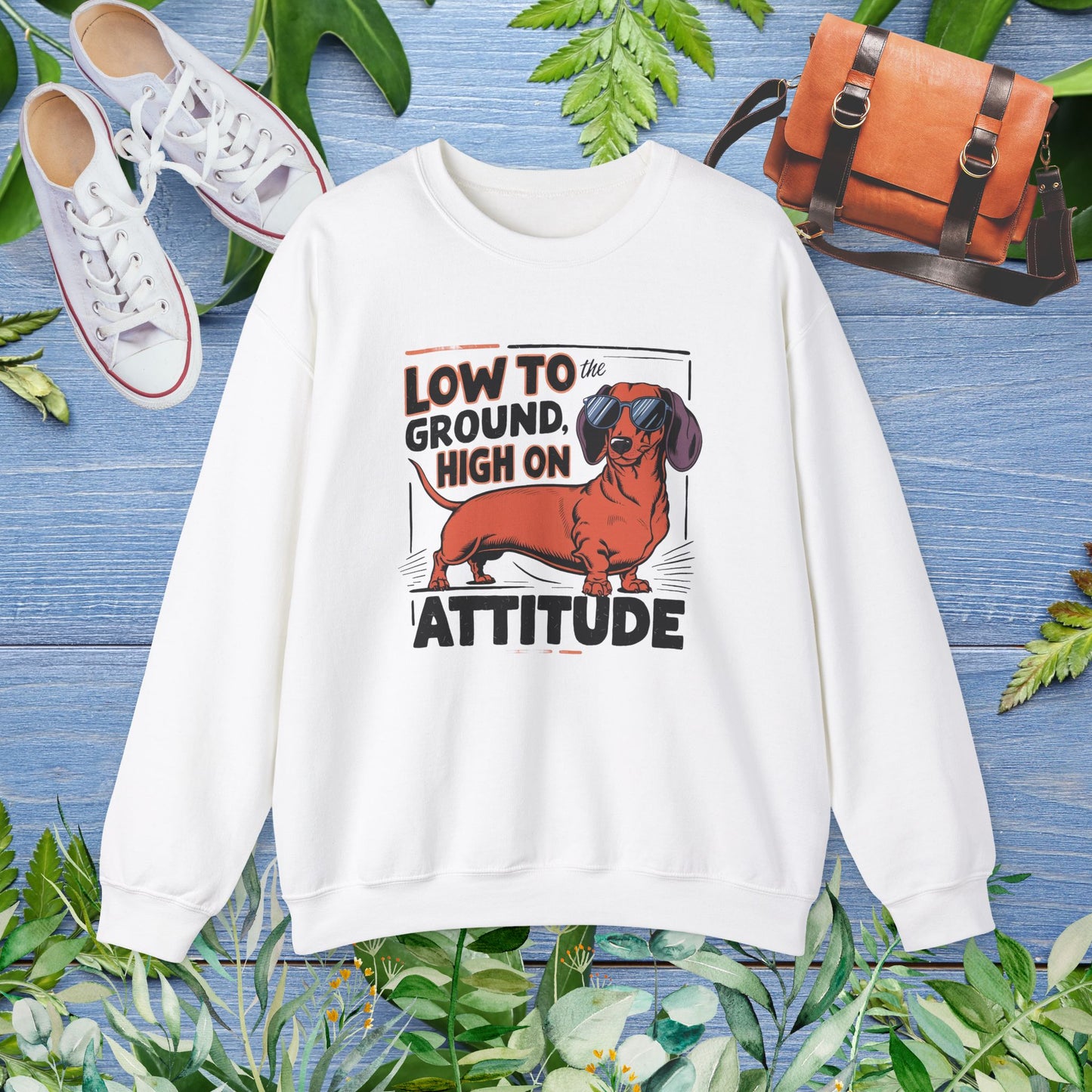 Dachshund Attitude Crewneck Sweatshirt - furevermama