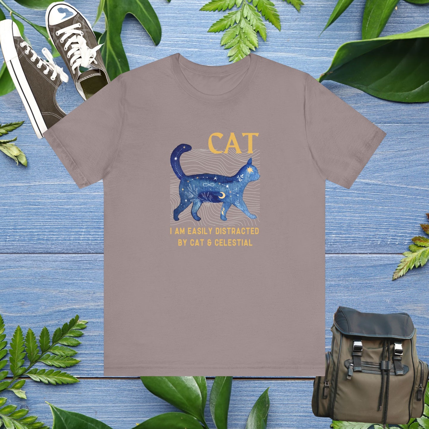 Cat and Celestial T-Shirt - furevermama