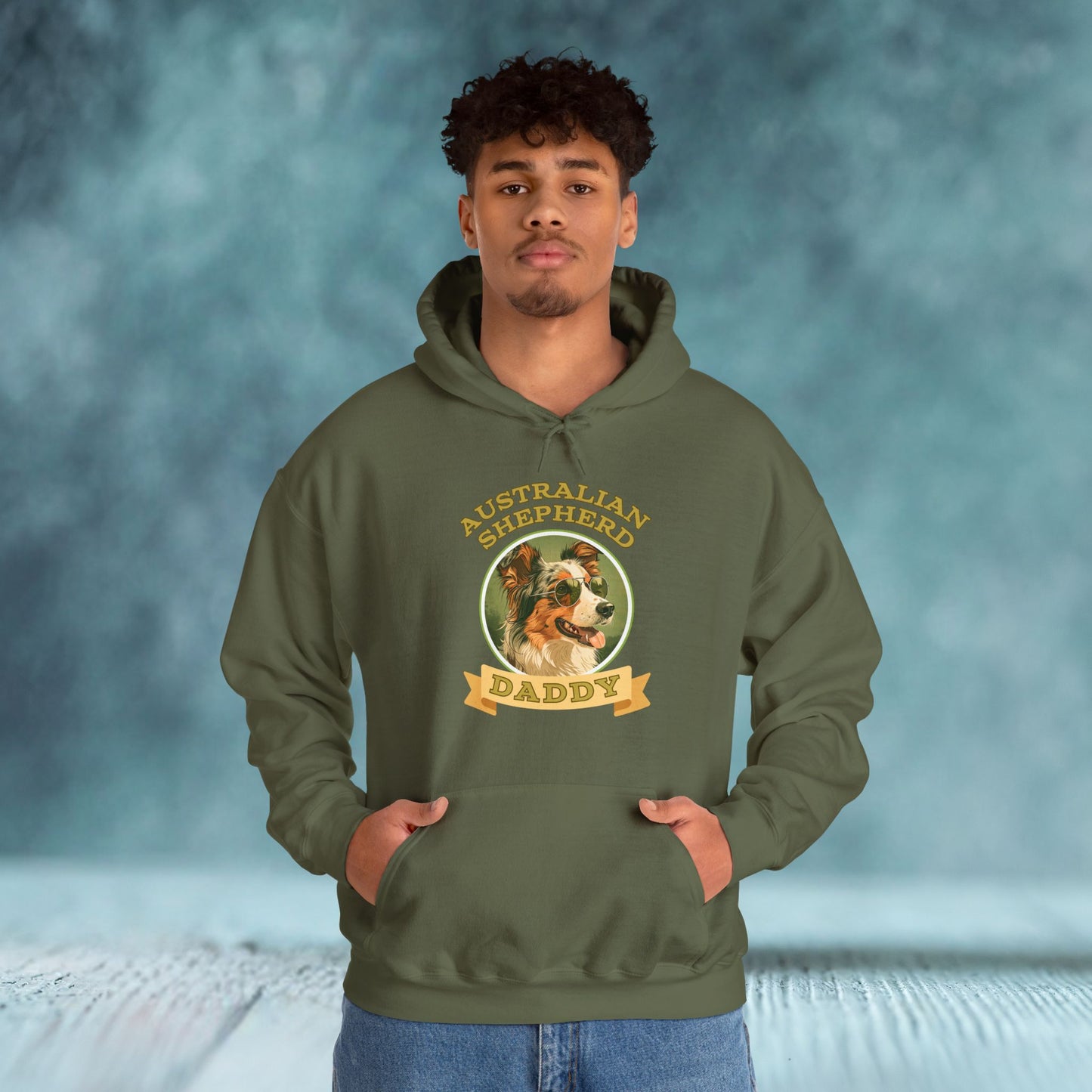 Australia Shepherd Daddy Hoodie - furevermama