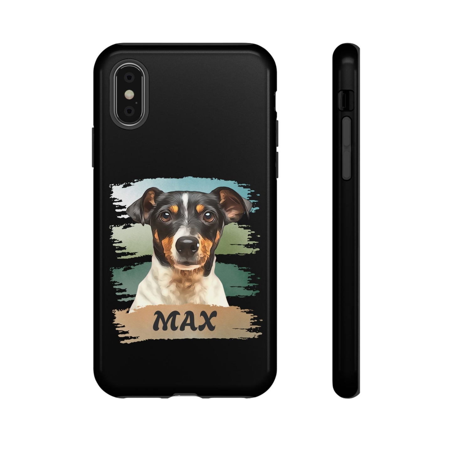 Custom Pet Portrait Phone Case, Green Brush Edition - furevermama