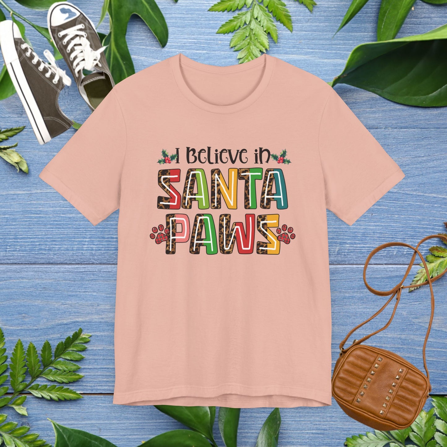 I Believe In Santa Paws Jersey Tee - furevermama