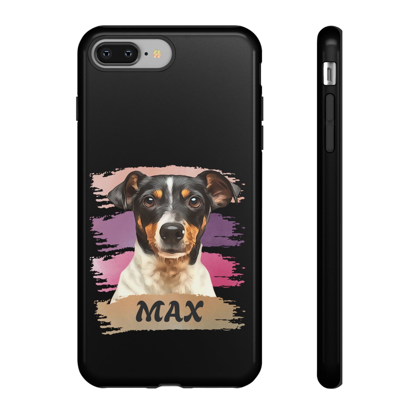 Custom Pet Portrait Phone Case, Pink Brush Edition - furevermama