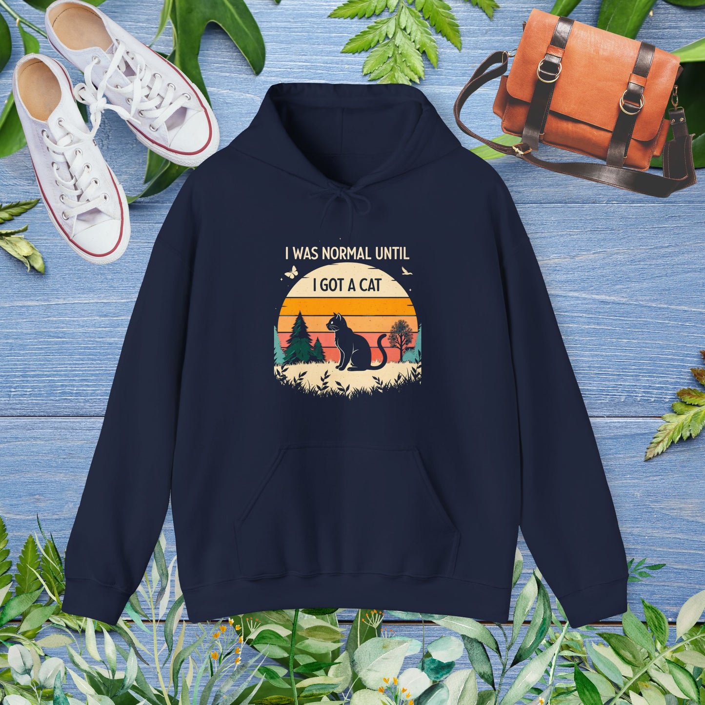 I Was Normal Unit I Got A Cat Hoodie - furevermama