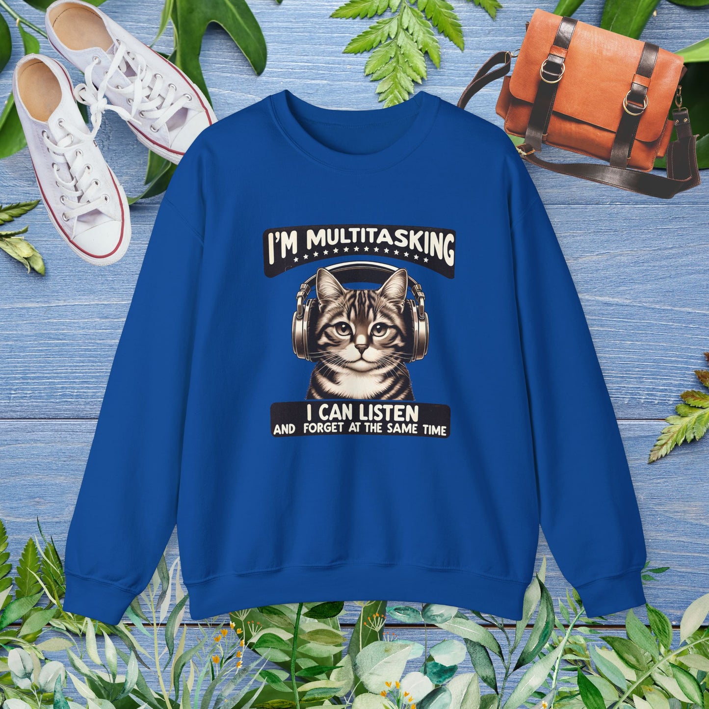 Multitasking Cat Unisex Sweatshirt - furevermama