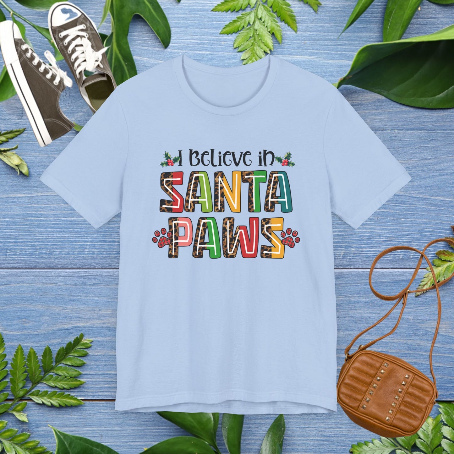 I Believe In Santa Paws Jersey Tee - furevermama