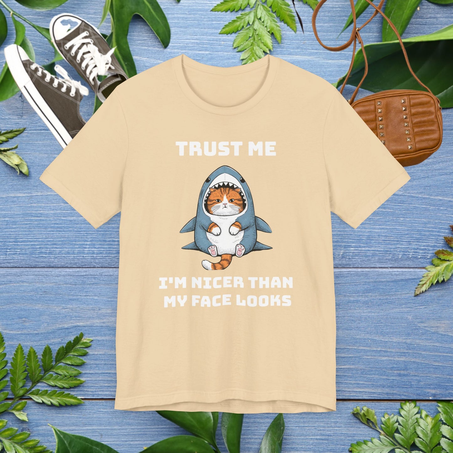 Cat in Shark Costume Unisex T-Shirt - furevermama