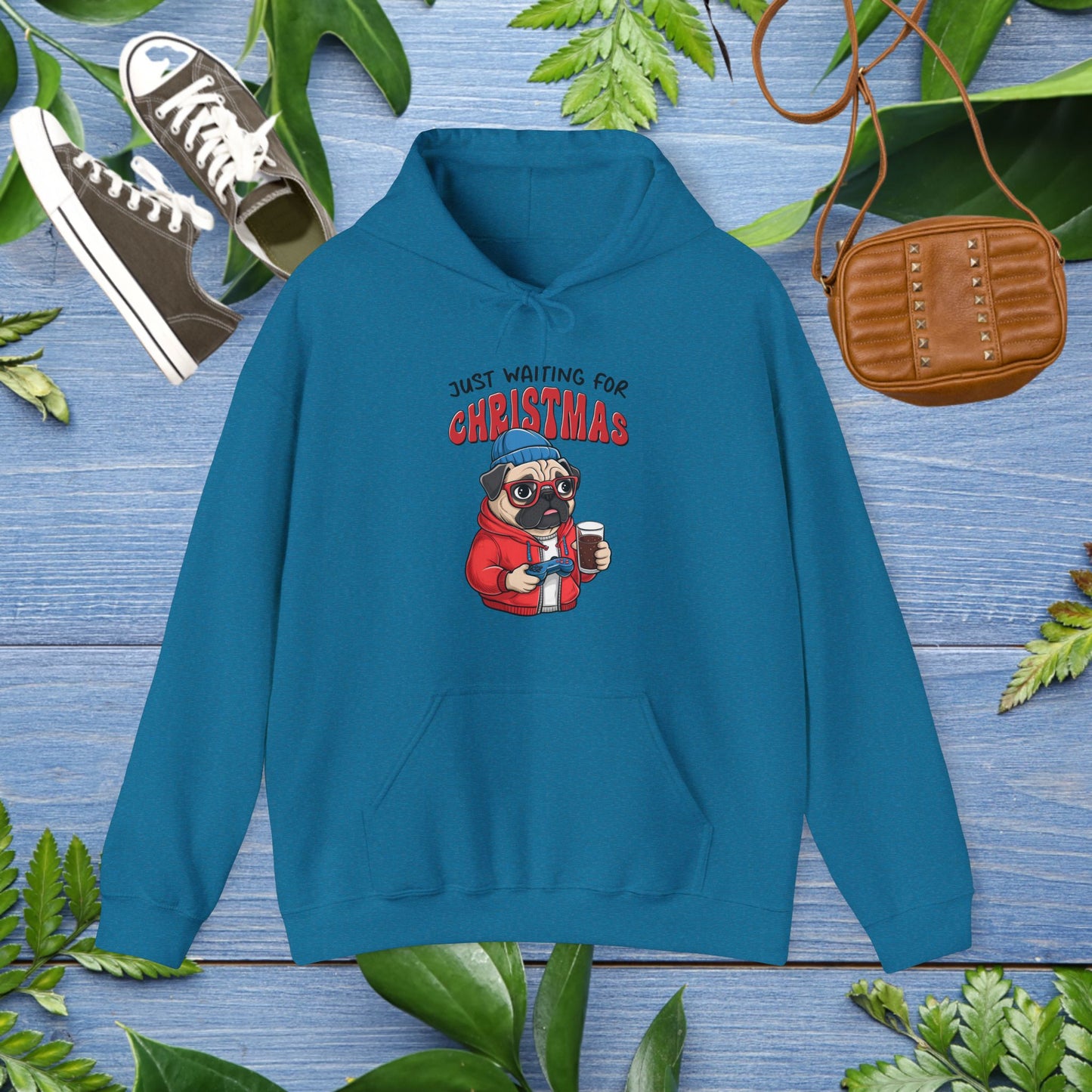 Just Waiting For Christmas Unisex Hoodie - furevermama