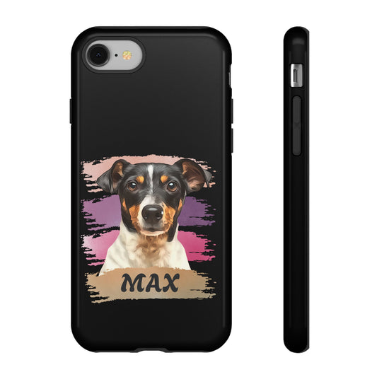 Custom Pet Portrait Phone Case, Pink Brush Edition - furevermama