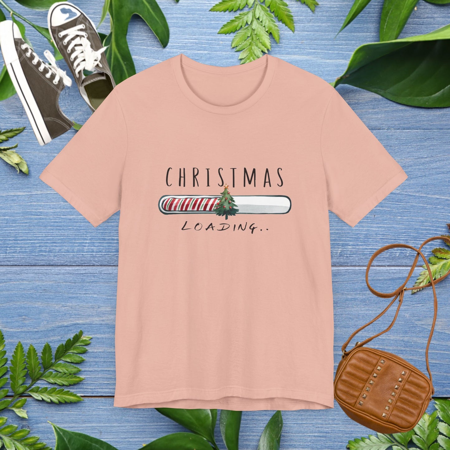 Christmas Is Loading Short Sleeve T-Shirt - furevermama