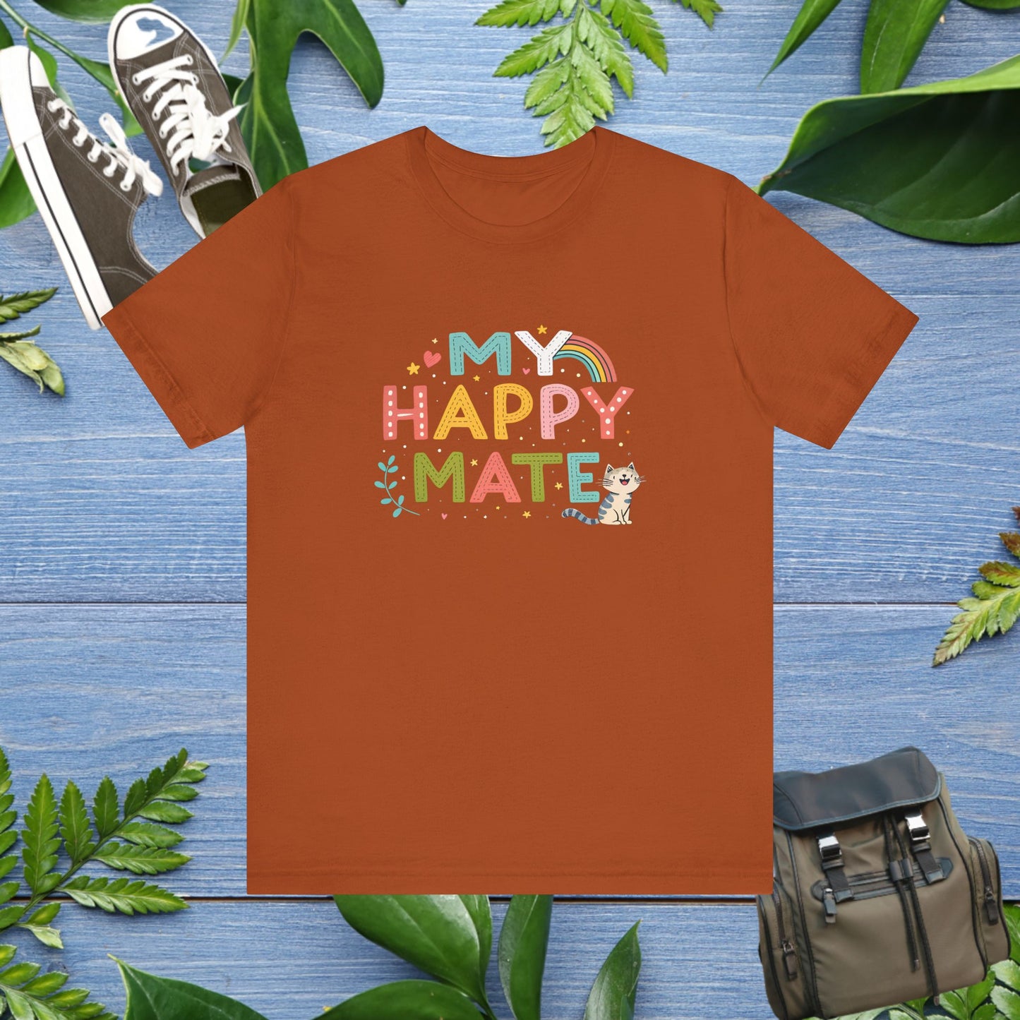 My Happy Mate Cat Graphic T-Shirt - furevermama
