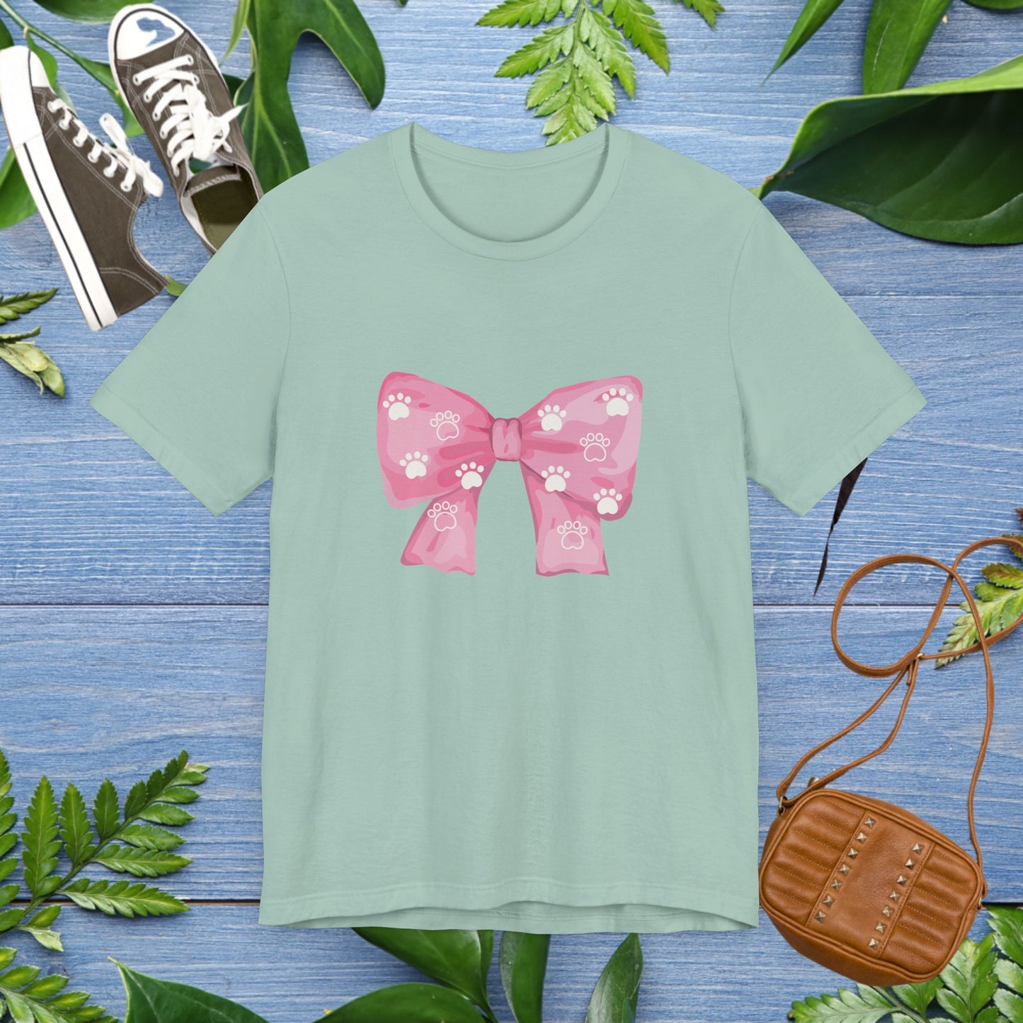 Pawprint Ribbon Tee Shirt - furevermama