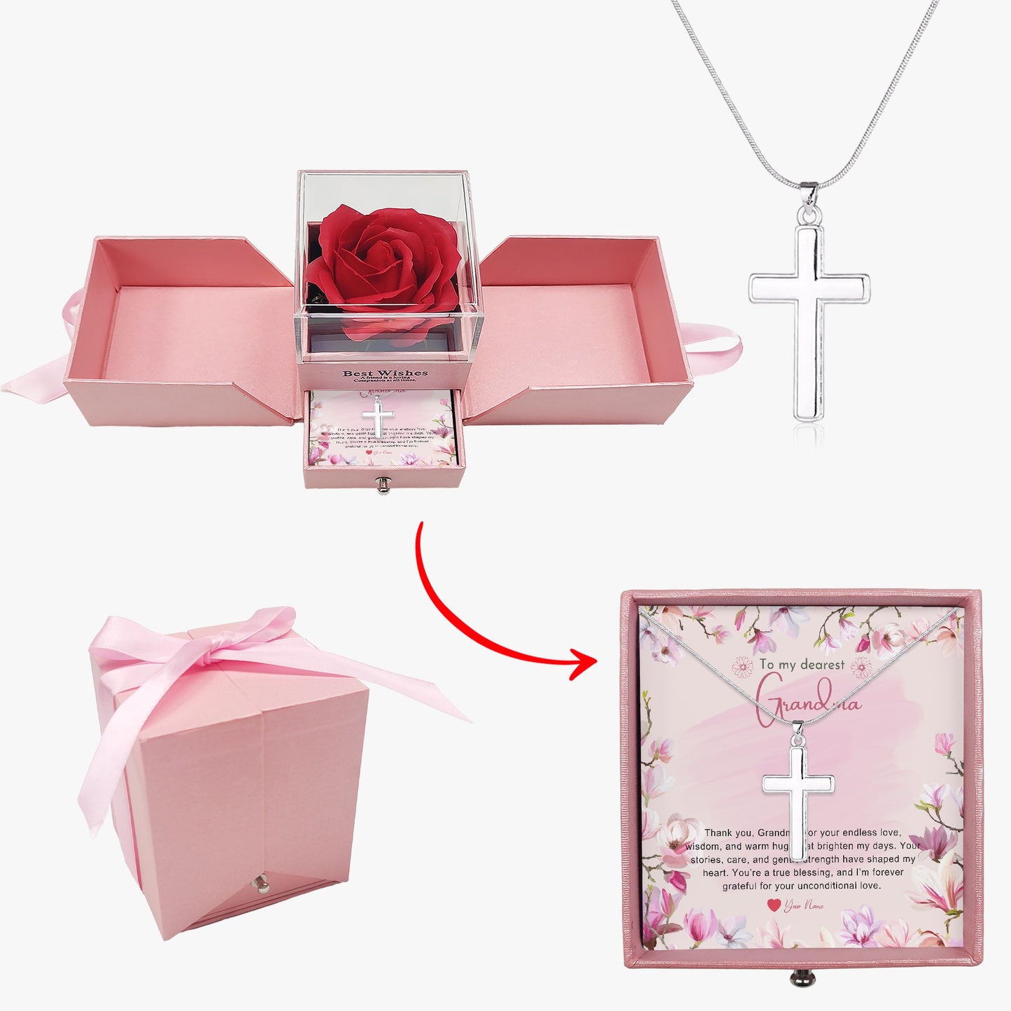 Religious Jewelry with Gift Box For Grandmother - furevermama