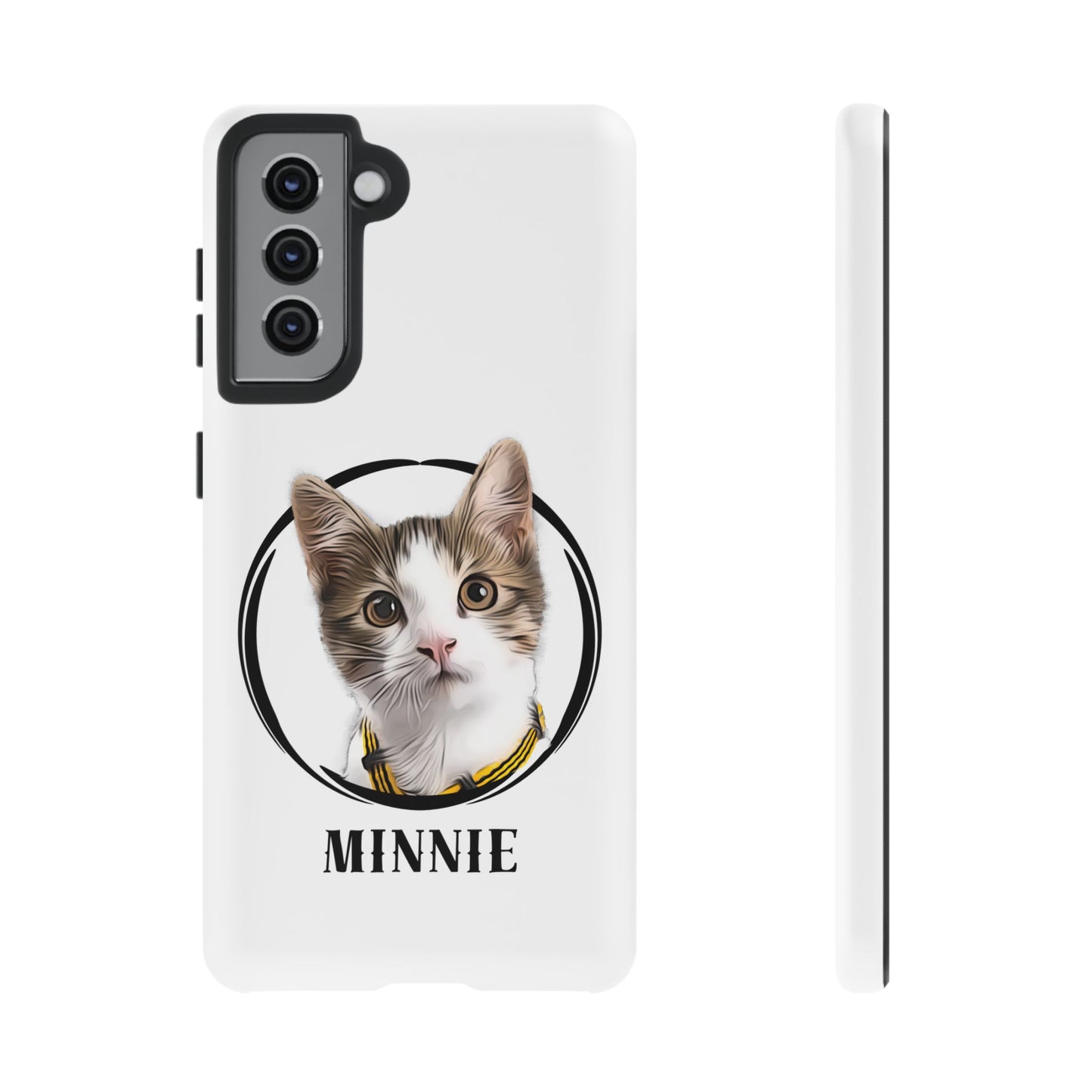 Custom Pet Portrait In Circle Phone Case - furevermama