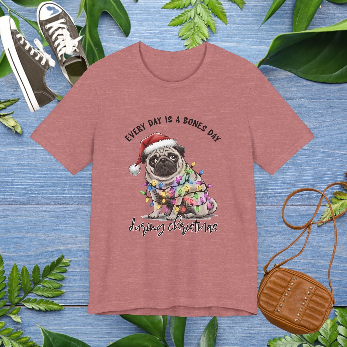 Everyday Is Bones Day During Christmas, Bulldog Unisex T-Shirt - furevermama