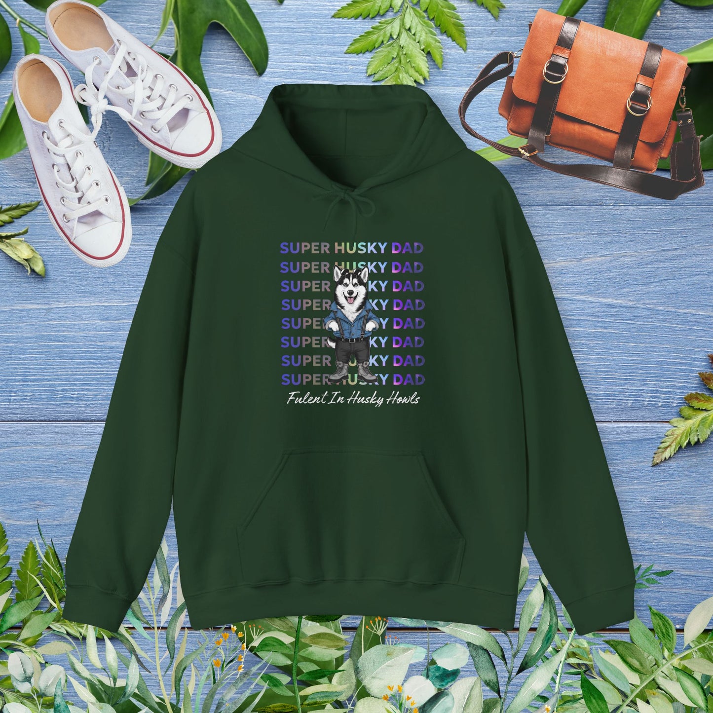 Super Husky Dad Hoodie - furevermama