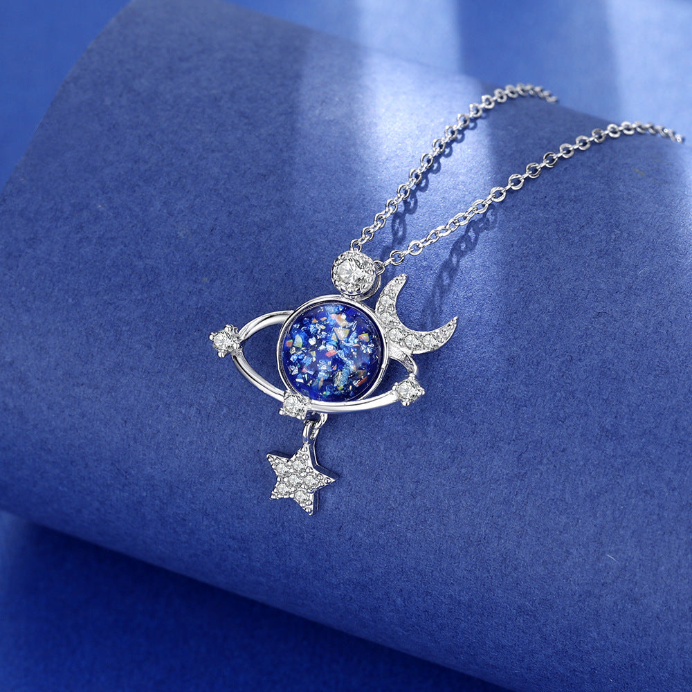 Moon and Star Necklace with Gift Box - For Sister - furevermama