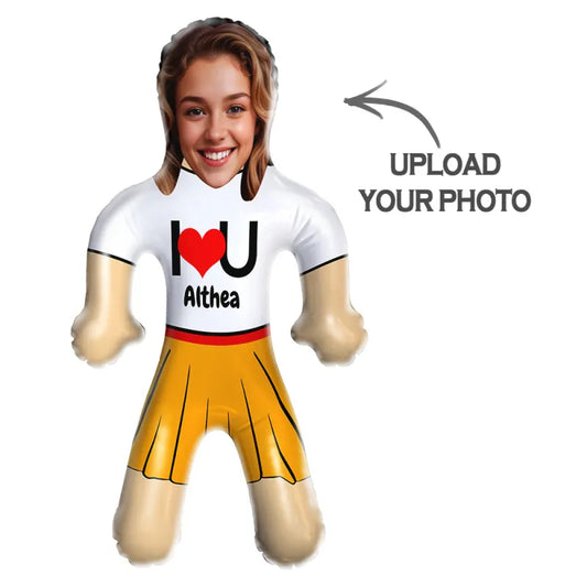 Custom Face & Text "I lOVE U" Blow Up Dolls - furevermama