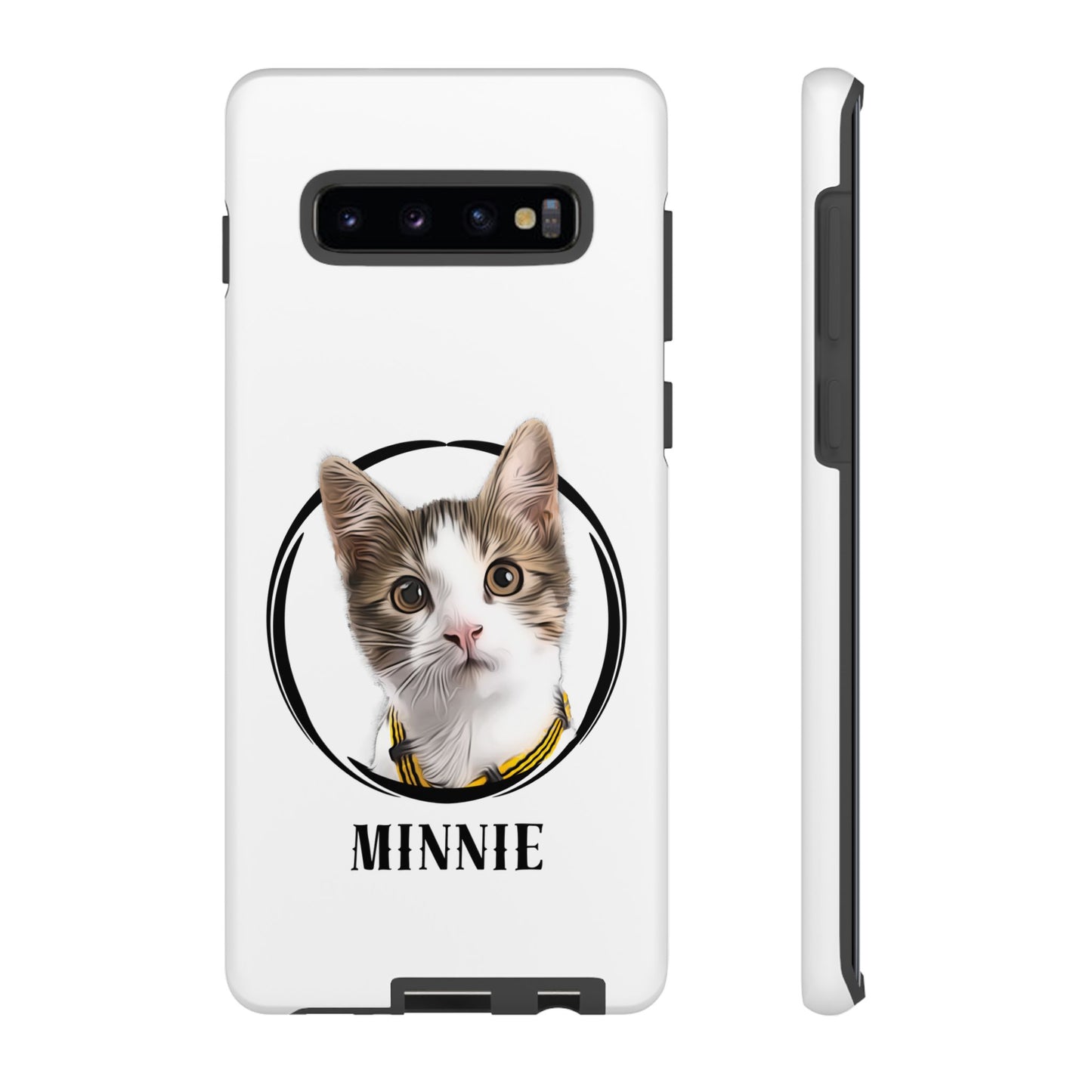 Custom Pet Portrait In Circle Phone Case - furevermama