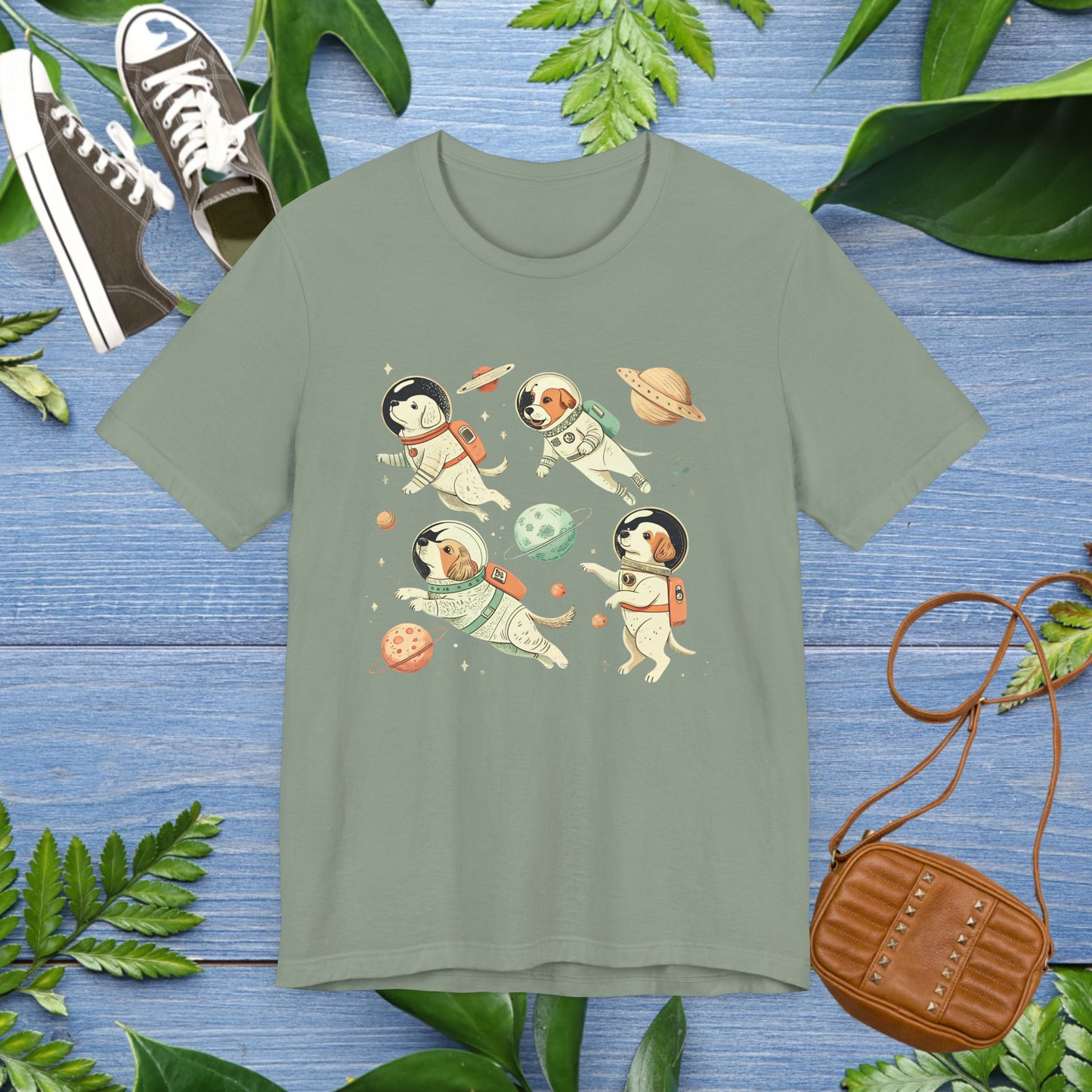 Astronaut Dog Unisex T-Shirt - furevermama