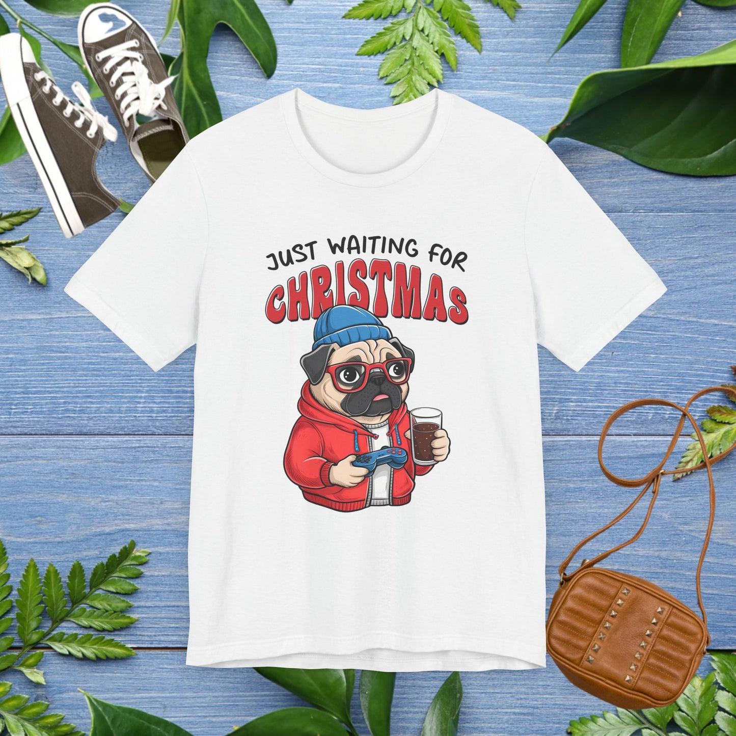 Just Waiting For Christmas, Bulldog Jersey Tee - furevermama