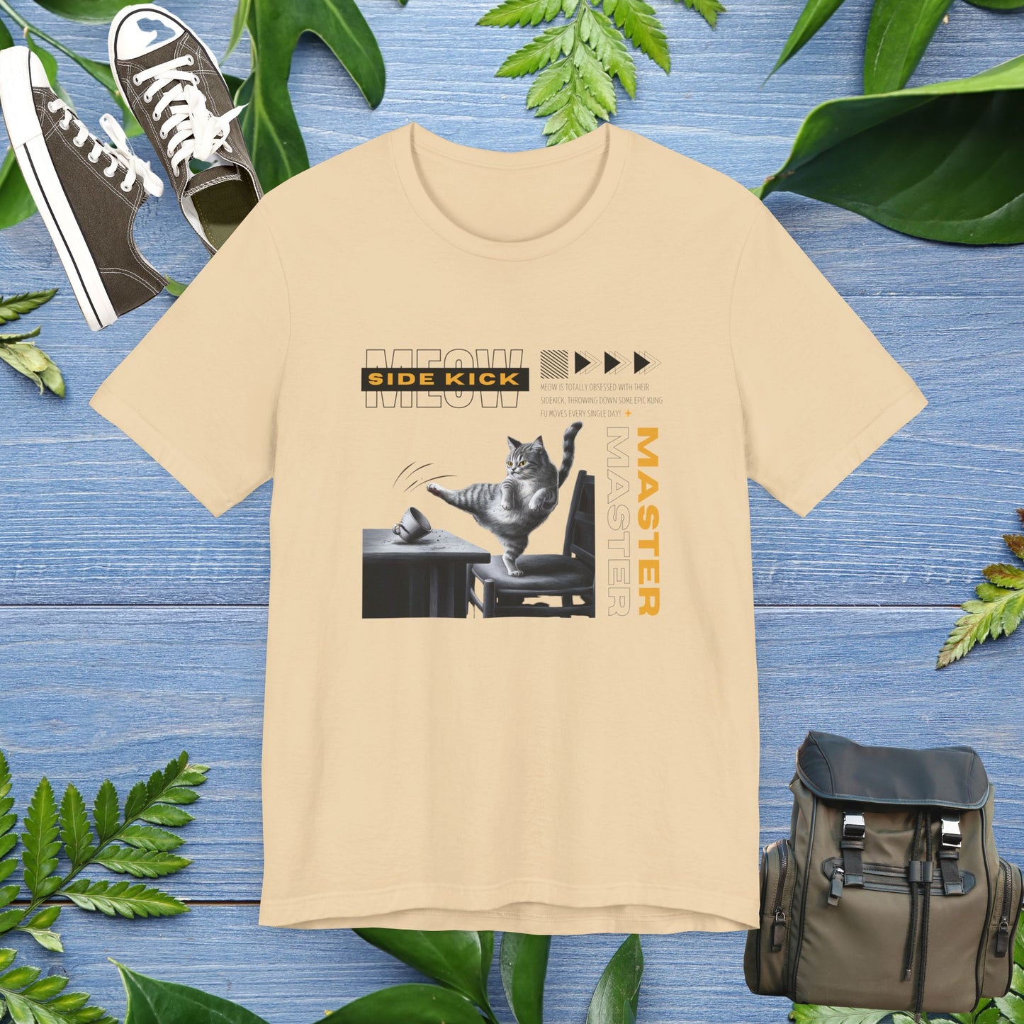 Meow Side Kick Unisex T-Shirt - furevermama