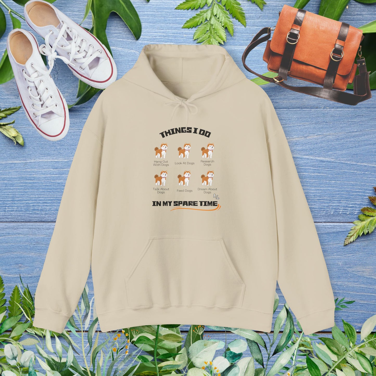 Things I Do In Spare Time Hooded Sweatshirt, Dog Lover Hoodies - furevermama