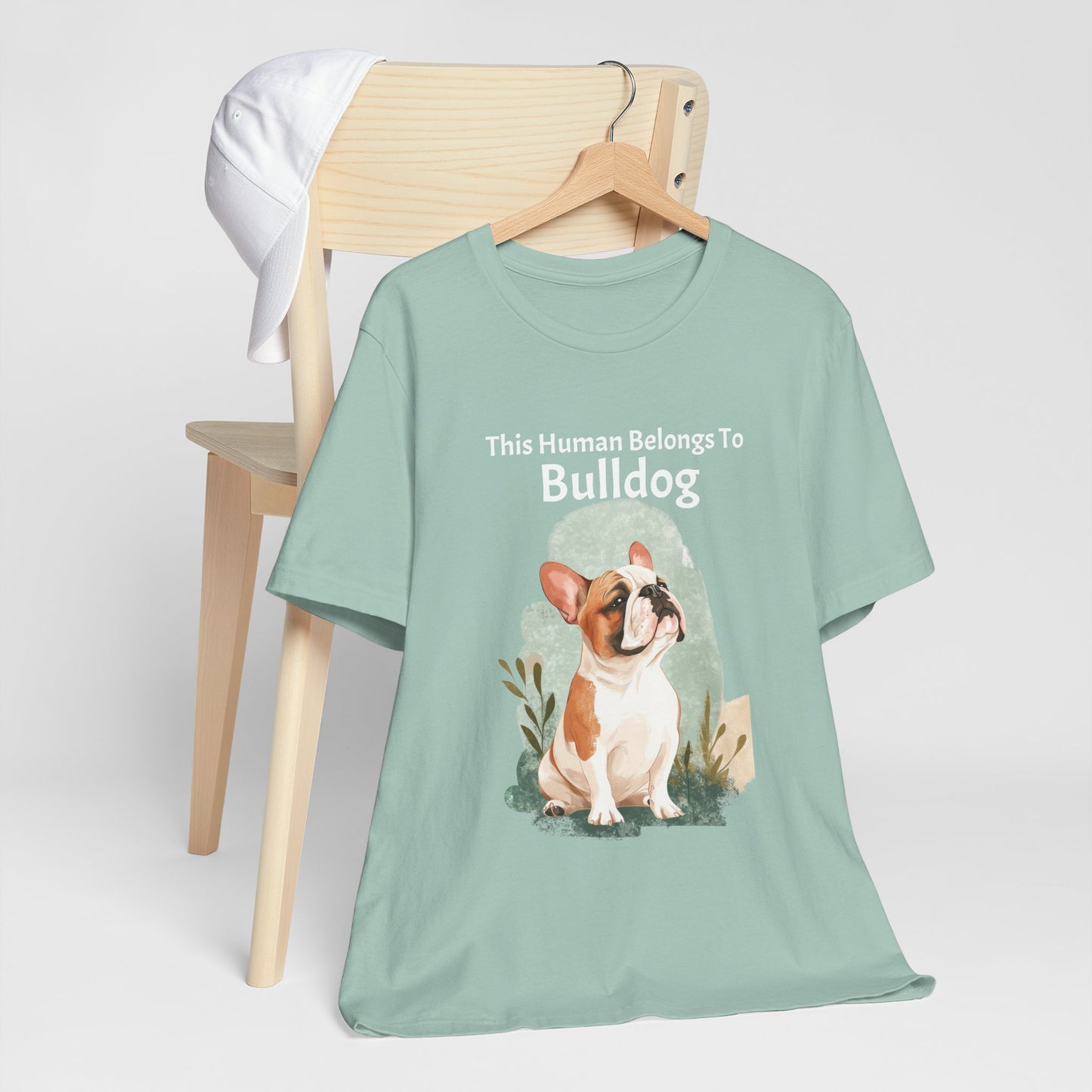 This Human Belongs To Bulldog Jersey Tee - furevermama