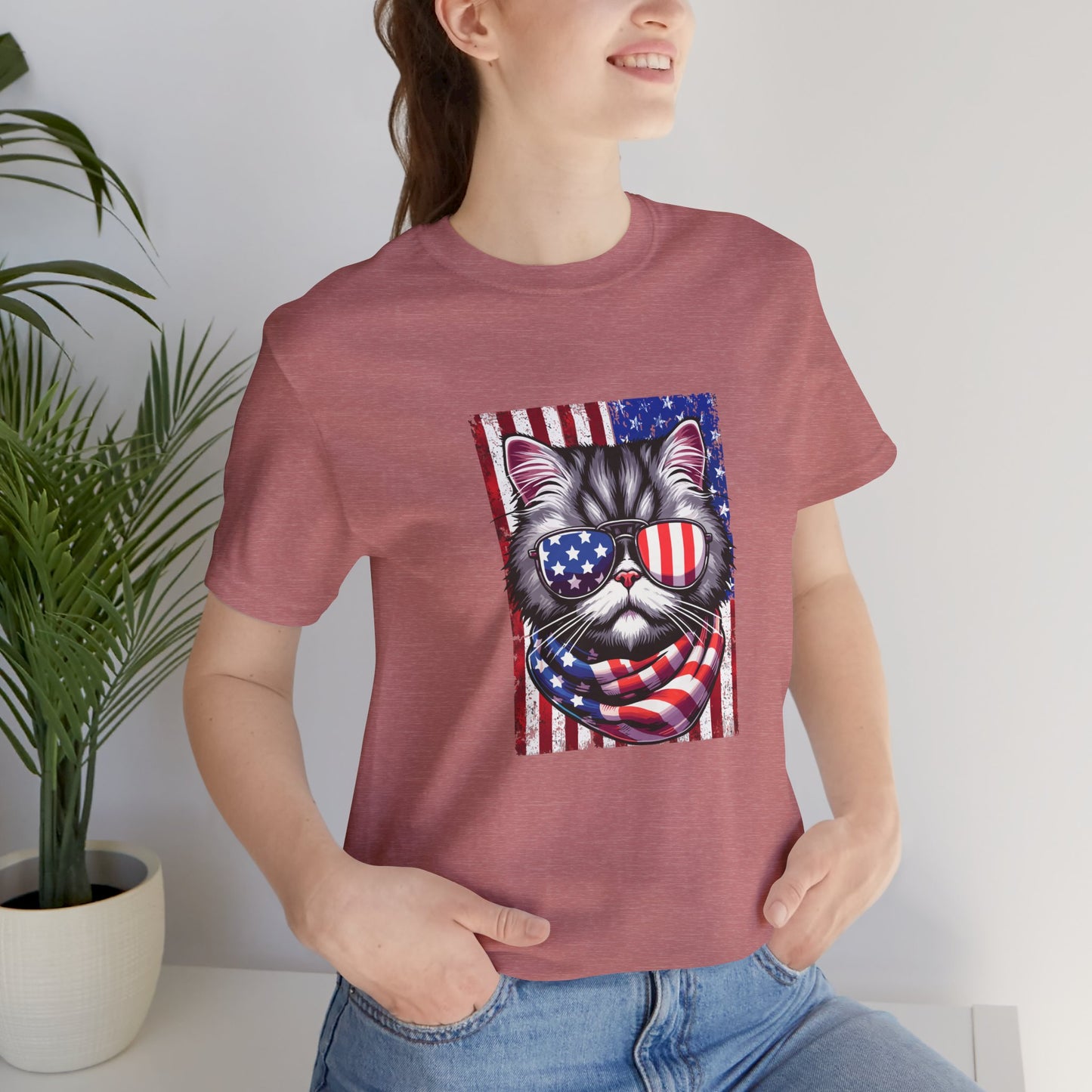 Patriotic Cat Unisex T-Shirt - furevermama