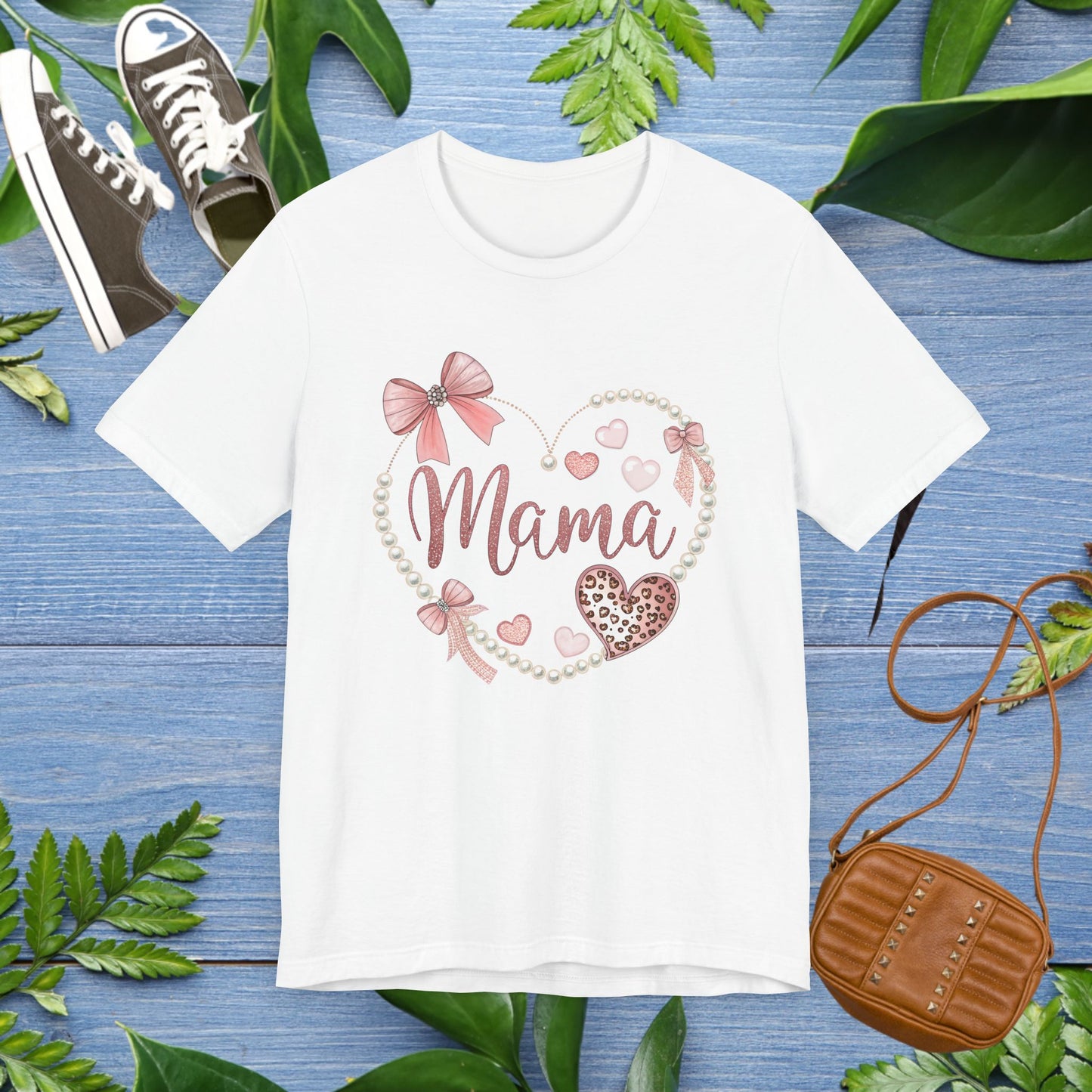 Elegant White Mama Tee For Mother's Day