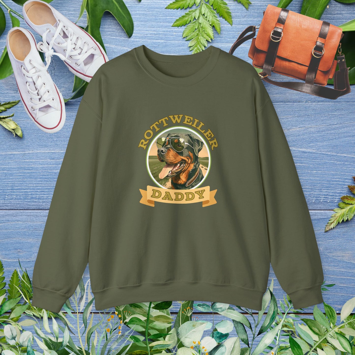 Rottweiler Daddy Sweatshirt - furevermama