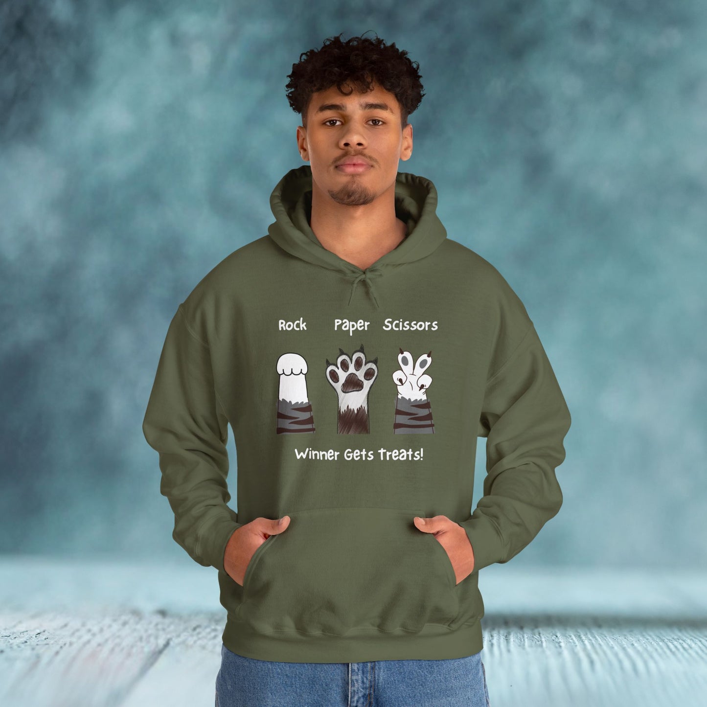 Paw's Paper Rock Scissors Unisex Hoodie - furevermama