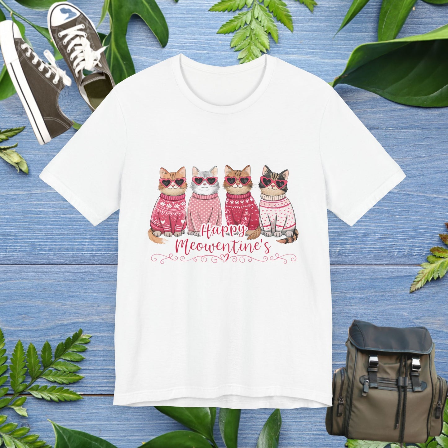 Happy Meowentine's Unisex T-Shirt - furevermama