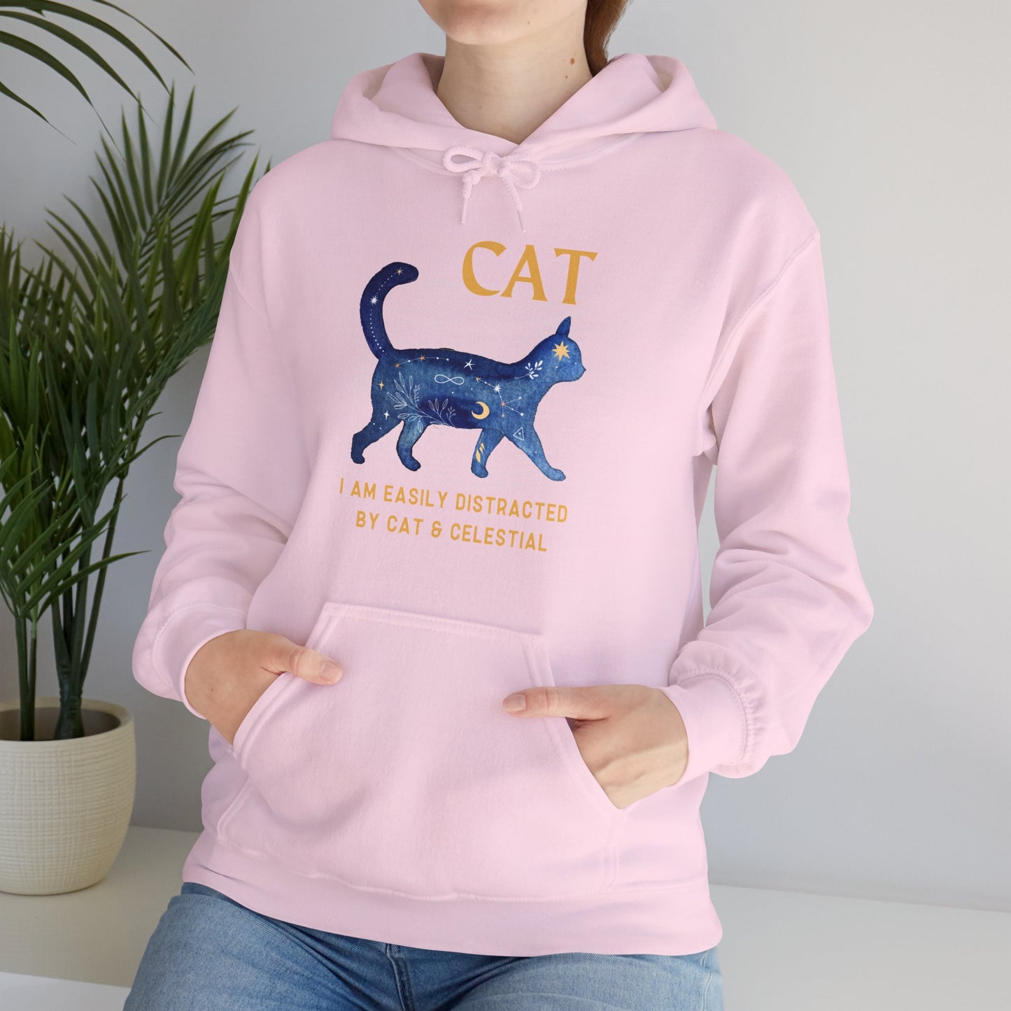 Cat and Celestial Unisex Hoodie - furevermama