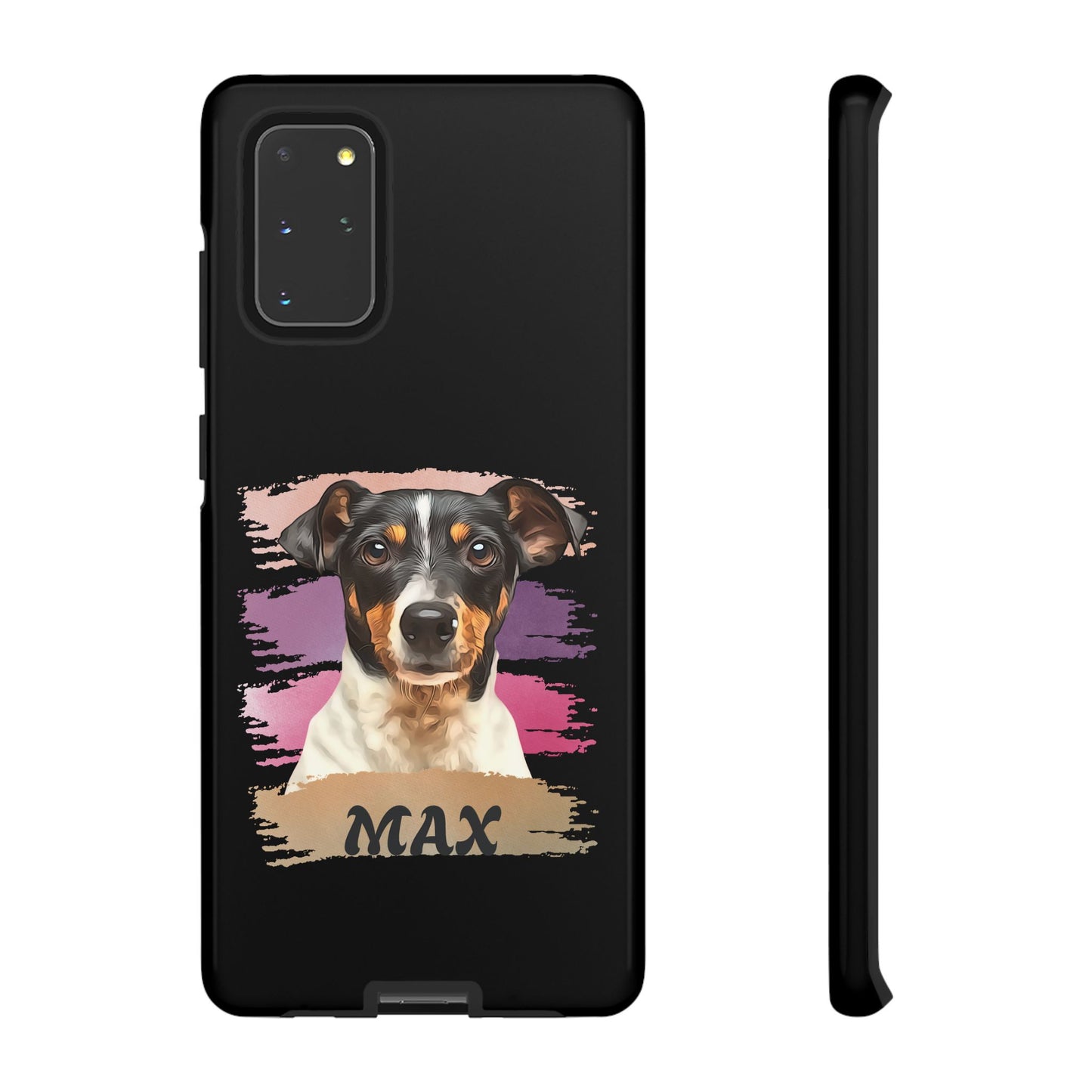Custom Pet Portrait Phone Case, Pink Brush Edition - furevermama