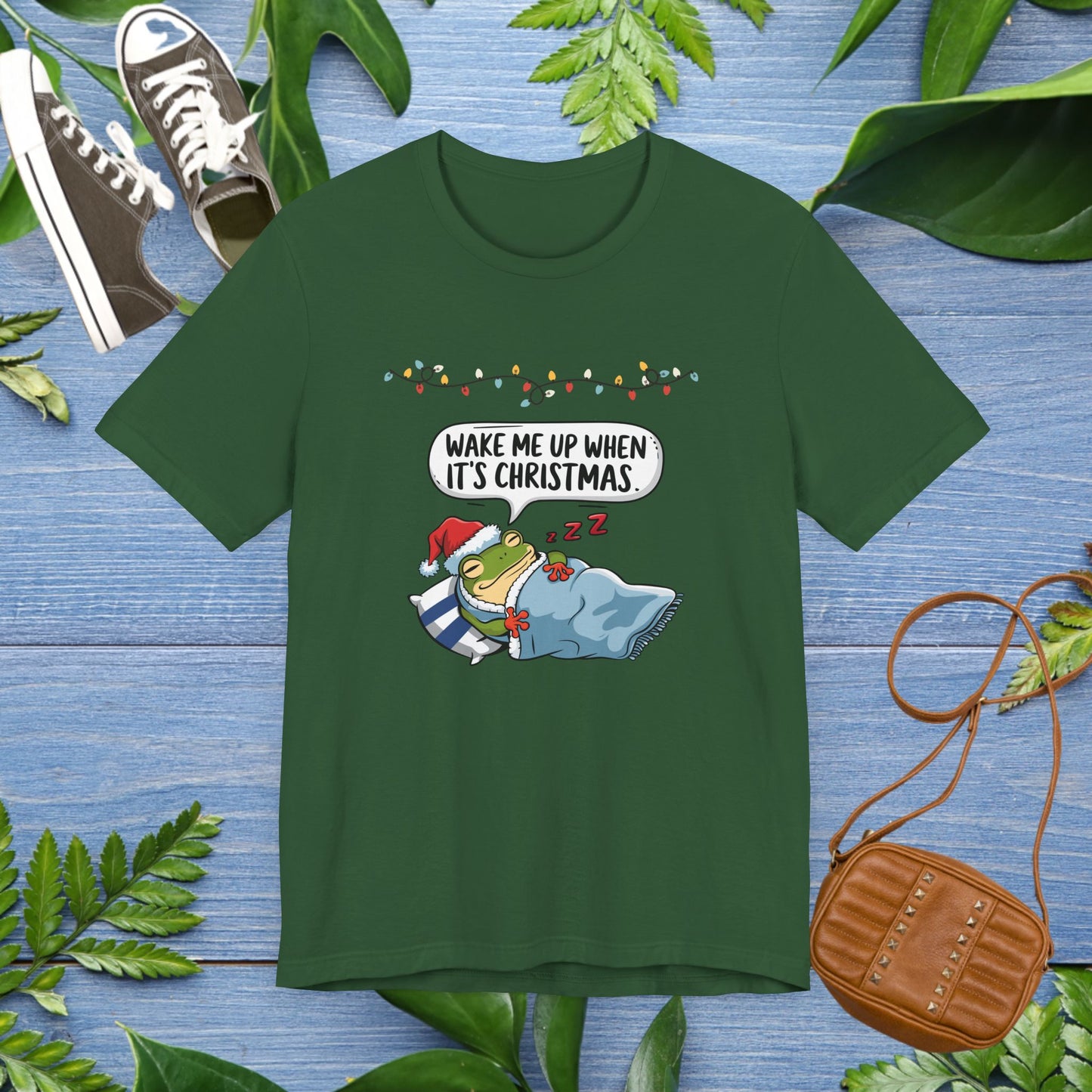 Wake Me Up When It's Christmas, Froggy Jersey T-Shirt - furevermama