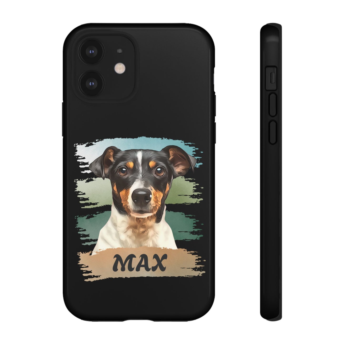 Custom Pet Portrait Phone Case, Green Brush Edition - furevermama
