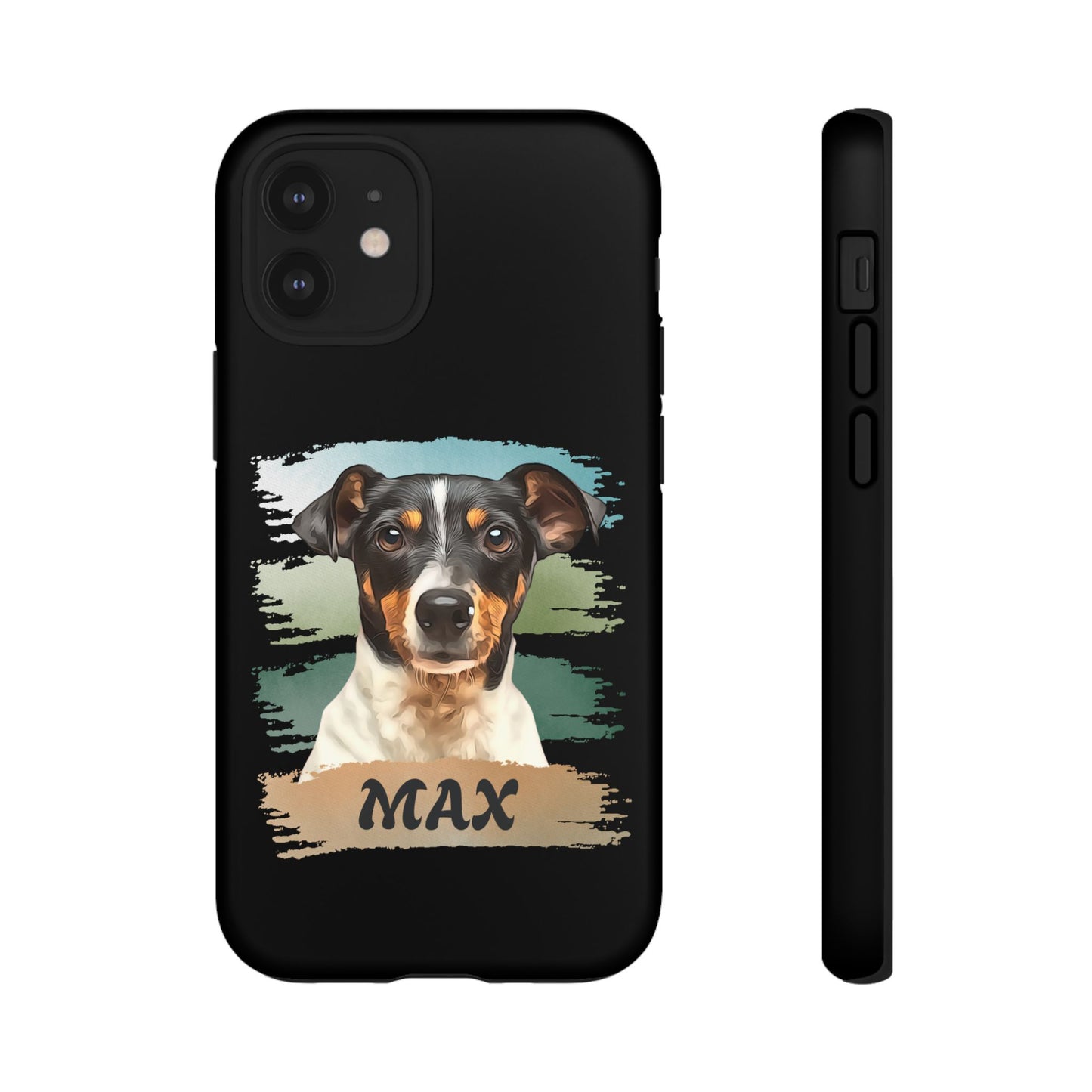 Custom Pet Portrait Phone Case, Green Brush Edition - furevermama